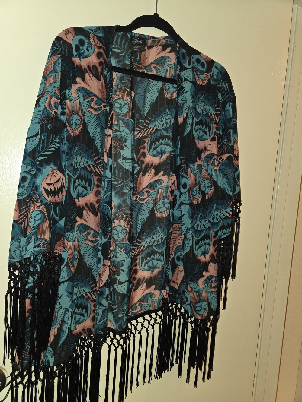 Disney The Nightmare Before Christmas lKimono - Teal & Orange and Black